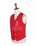 Red Velvet 5 Buttons Argyll Waistcoat