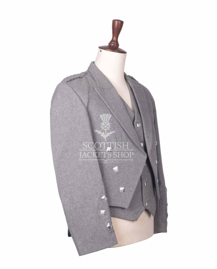 Gray Wool Prince Charlie Jacket
