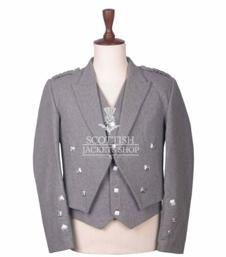 Gray Wool Prince Charlie Jacket