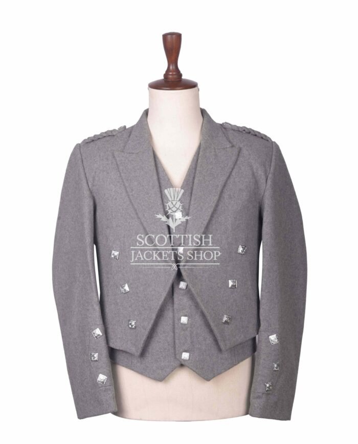 Gray Wool Prince Charlie Jacket