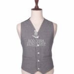 Gray Wool Prince Charlie Waistcoat