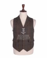 Country Brown Tweed Waistcoat for Men