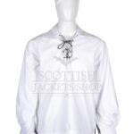 Scottish Jacobite Gillie White Kilt Shirt