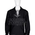 Scottish Jacobite Gillie Black Kilt Shirt
