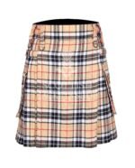 Camel of Thomson Tartan Utility Kilt