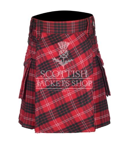 Crawford Tartan Bias Apron Tartan Utility Kilt