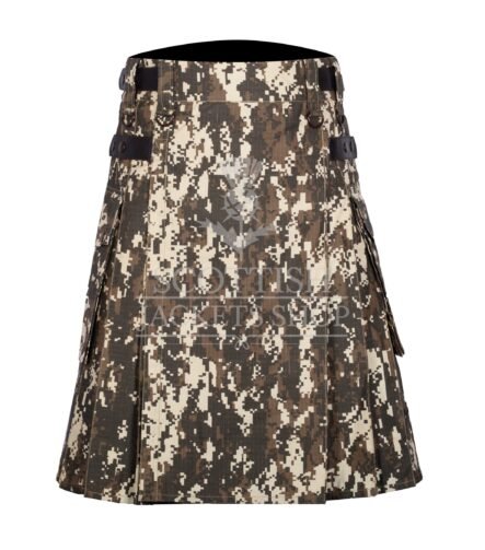 Digital Camo Cotton Utility Kilt