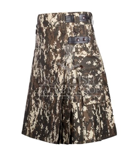 Digital Camo Cotton Utility Kilt