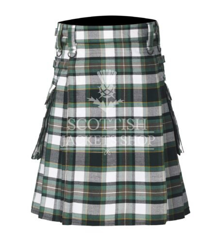 Drummond of Perth Dress Green Tartan Utility Kilt