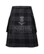 Gothic Punk Rock Gray Watch kilt
