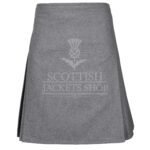 Grey Wool 8 yard Kilt