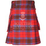Leslie Red Ancient Tartan Utility Kilt