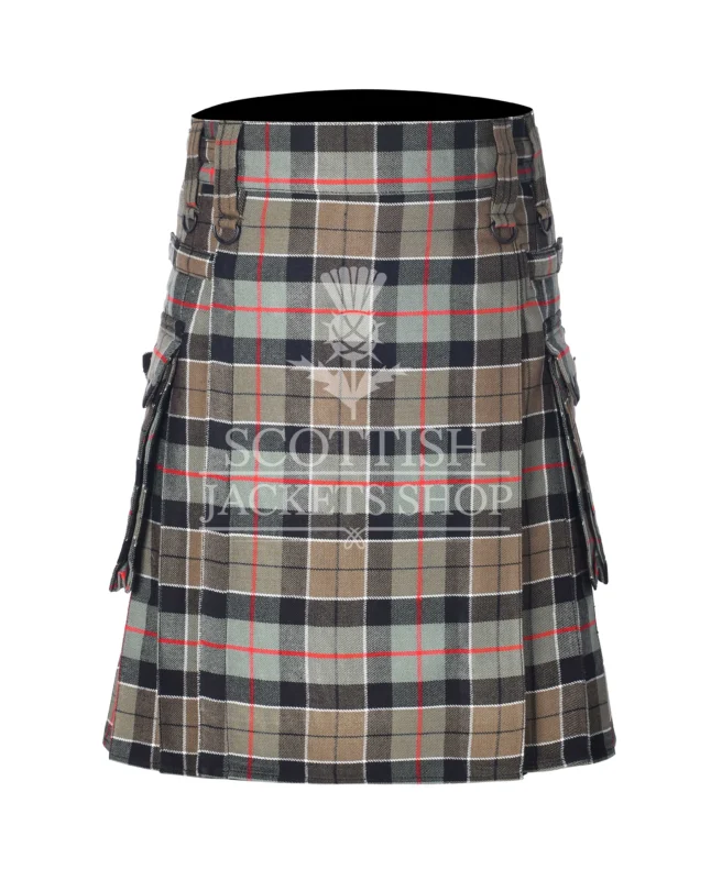 Leslie Weathered Tartan Utility Kilt