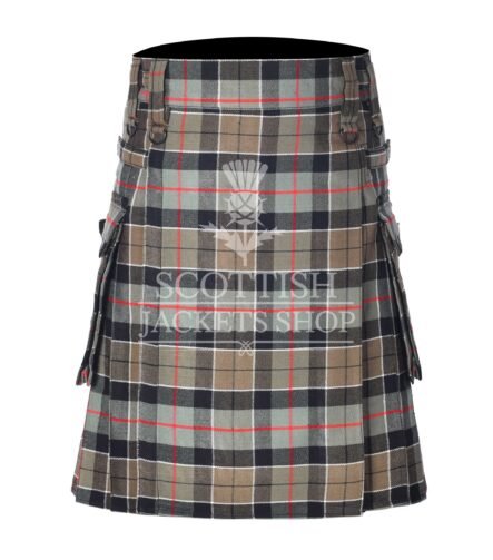 Leslie Weathered Tartan Utility Kilt