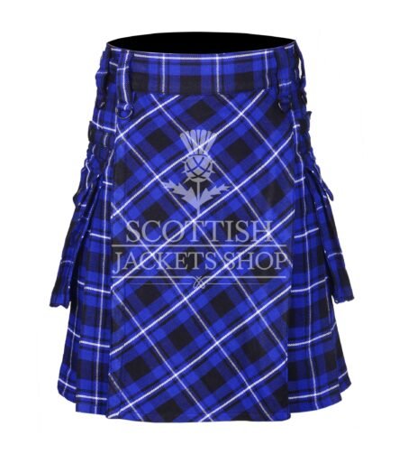 Ramsay Blue Tartan Utility Kilt