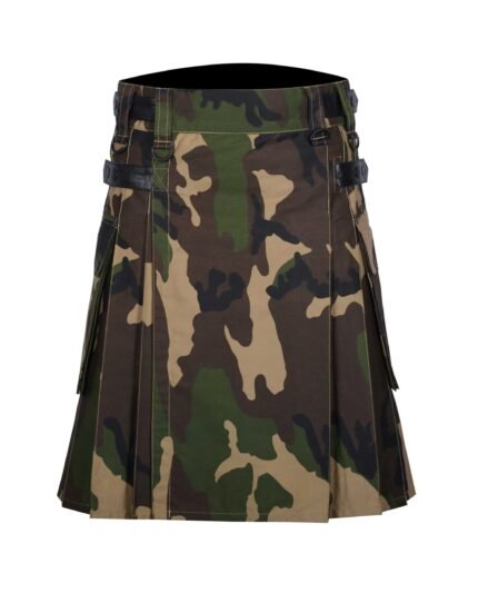 Army Camo Cotton Utility Kilt