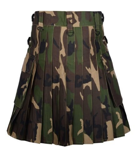 Army Camo Cotton Utility Kilt