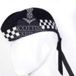 Black And White Diced Glengarry Cap