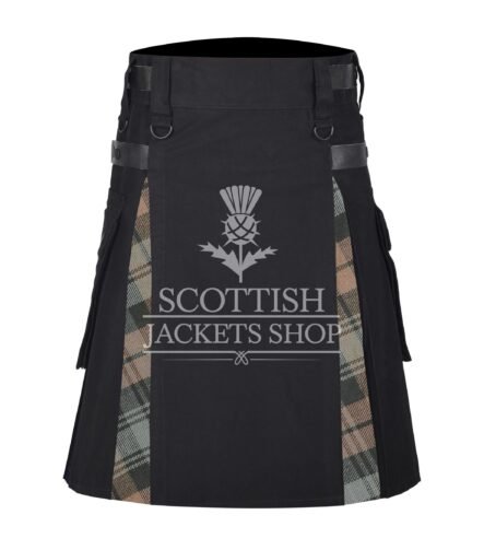 Black Watch Weathered Tartan Hybrid Kilt