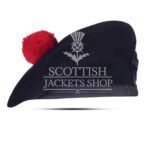 Black Wool Balmoral Cap