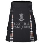 Camel Thompson Tartan Hybrid Kilt