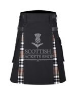 Camel Thompson Tartan Hybrid Kilt