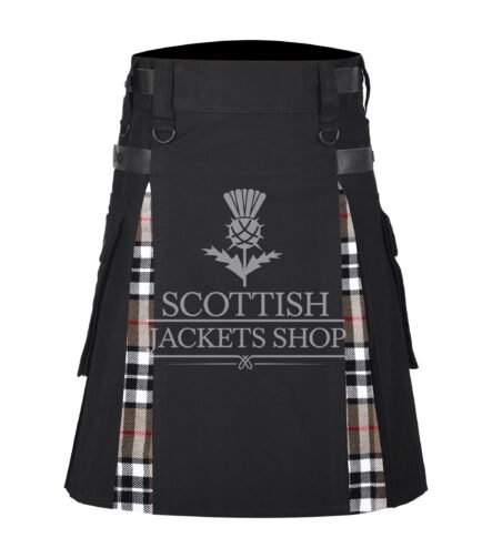 Camel Thompson Tartan Hybrid Kilt