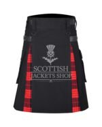 Cameron Black Tartan Hybrid Kilt