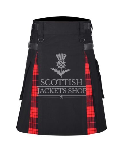 Cameron Black Tartan Hybrid Kilt