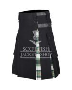 Drummond of perth Dress Green Tartan Hybrid Kilt