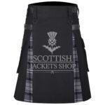 Hamilton Gray Tartan Hybrid Kilt