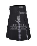 Hamilton Gray Tartan Hybrid Kilt