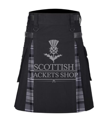 Hamilton Gray Tartan Hybrid Kilt