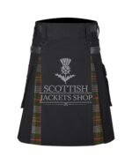 Kennedy Weathered Tartan hybrid kilt