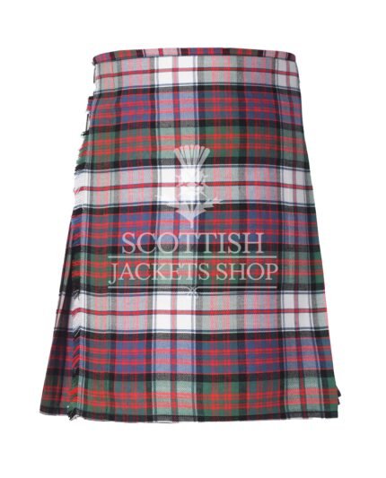 Macdonald Dress Ancient Tartan 8 Yard Kilt