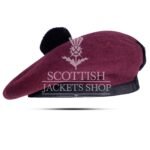 Maroon Wool Balmoral Hat