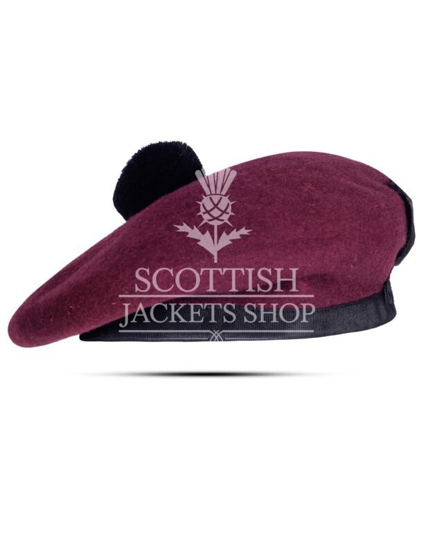 Maroon Wool Balmoral Hat