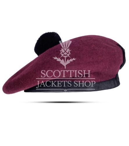 Maroon Wool Balmoral Hat