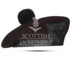 Plain Brown Wool Balmoral Cap