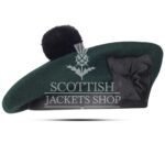 Plain Green Wool Balmoral Cap