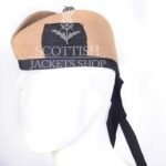 Plain Khaki Wool Glengarry Cap