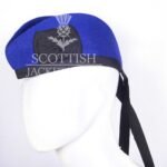 Plain Royal Blue Wool Glengarry Cap