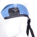 Plain Sky Blue Wool Glengarry Cap