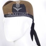 Plain Tan Wool Glengarry Cap