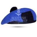 Royal Blue Wool Balmoral Cap
