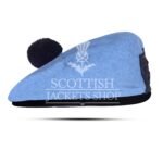 Sky Blue Wool Balmoral Cap