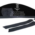 Solid Black Tartan Cap