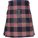 Black Stewart Tartan 8 Yard Kilt
