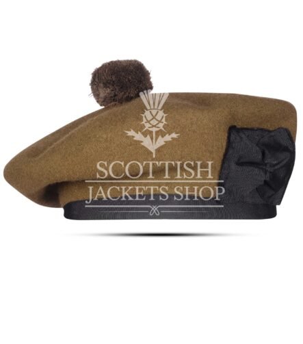 Tan Wool Balmoral Cap