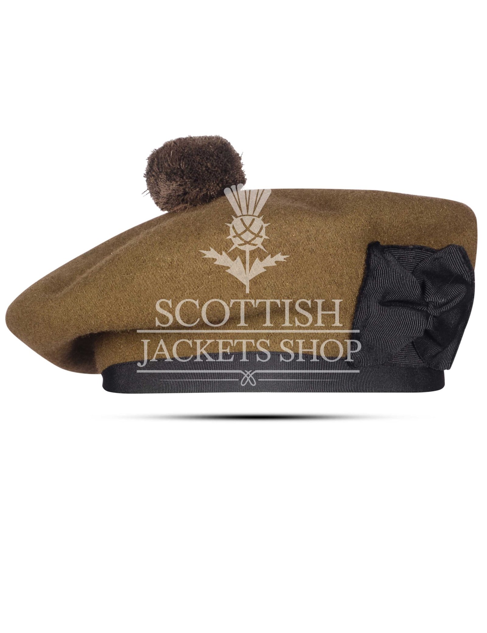 Tan Wool Balmoral Cap Tan Wool Balmoral Cap